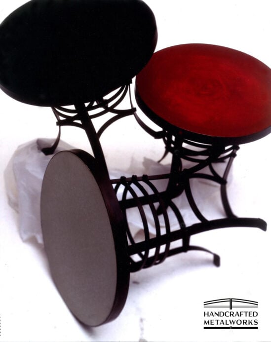 Custom furniture small metal tables