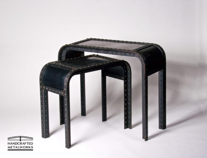 Custom furniture metal nesting tables