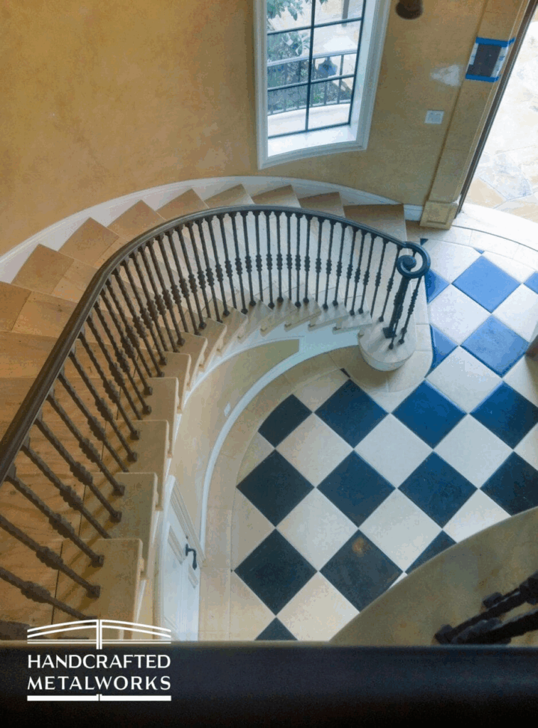 custom metal stair railing