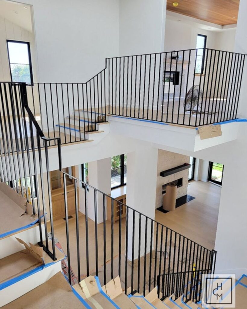 custom metal stair railings