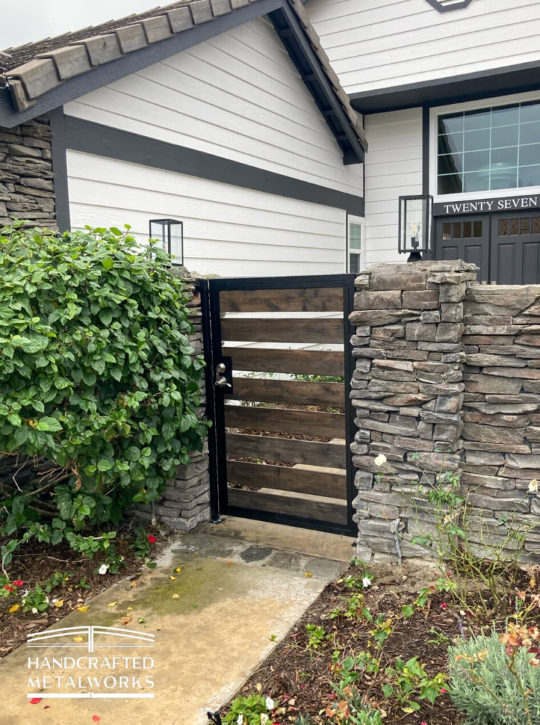 metal pedestrian gate