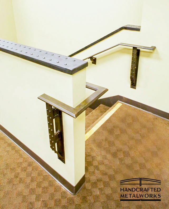 metal stair railing for modern homes