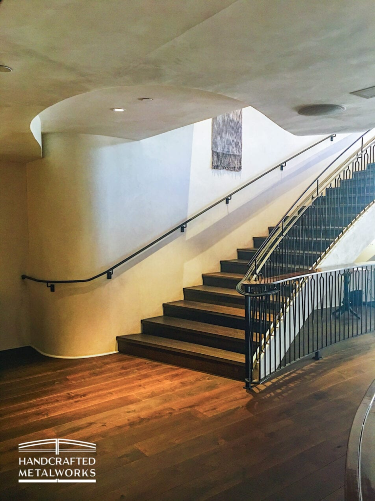 metal stair railing for modern homes